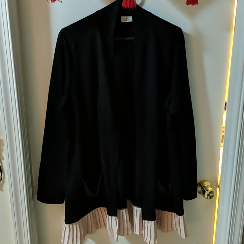 Logo Lounge black cardi WITH POCKETS